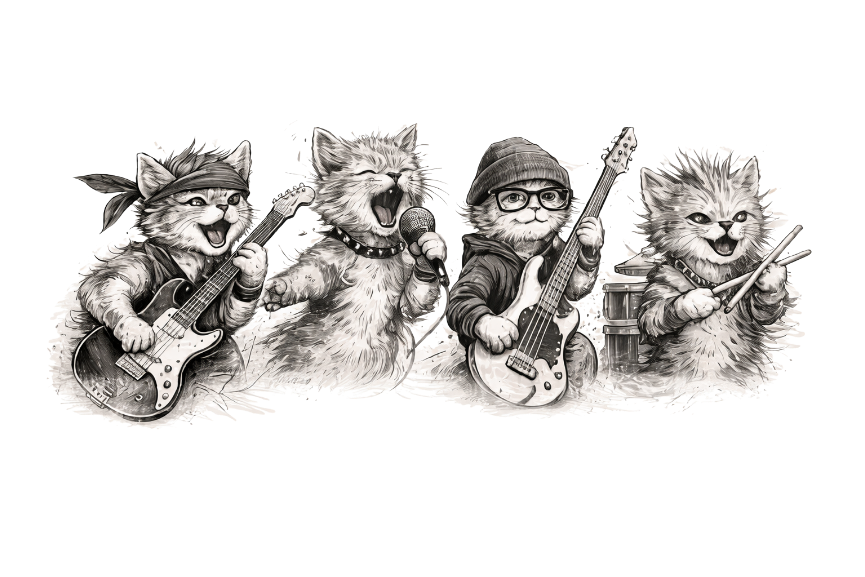 Funky Uncle Charlie's Kittens